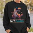 Papasaurus Dinosaurier Geburtstag Papa Saurus T-Rexatertag Sweatshirt Geschenke für Ihn