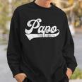 Papo Vintage Retro Father's Day For Papa Grandpa Sweatshirt Gifts for Him