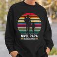 Para Papa Nivel Papá Desbloqueado Regalos Dia Del Padre Kapuzenjacke Sweatshirt Geschenke für Ihn