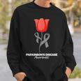 Parkinson's Disease Awareness April Month Red Tulip Sweatshirt Gifts for Him