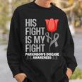 Parkinson's Disease Awareness April Month Red Tulip Sweatshirt Gifts for Him