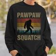 Pawpaw Squatch Bigfoot Pawpaw Sasquatch Yeti Family Sweatshirt Gifts for Him