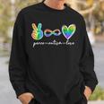 Peace Autism Love Infinity Symbol Autism Awareness Sweatshirt Gifts for Him