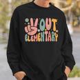 Peace Out Elementary Last Day Of School Elementary Graduate Sweatshirt Gifts for Him