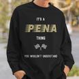 Pena Last Name Family Names Sweatshirt Gifts for Him