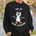 Penguin Bin Da Kann Losgehen Statement Motif Sweatshirt Geschenke für Ihn