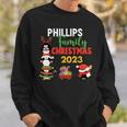 Phillips Family Name Phillips Family Christmas Sweatshirt Gifts for Him