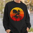 Phoenix Mythical Rebirth Fire Bird Vintage Retro Sunset Sweatshirt Gifts for Him