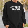 Pit Crew Brother Racing Car Family Matching Birthday Party Sweatshirt Gifts for Him