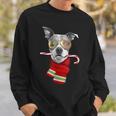 Pitt Bull Cute Christmas Dog Lovers Sunglasses Sweatshirt Gifts for Him