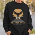 Plattsburgh New York Ny Total Solar Eclipse 2024 Sweatshirt Gifts for Him