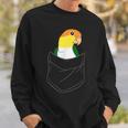 Pocket White Bellied Caique Cute Parrot Birb Memes Sweatshirt Gifts for Him