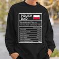 Polish Dad Nutrition Facts National Pride For Dad Sweatshirt Gifts for Him