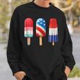 Popsicle Us American 4Th Of July Popsicle Red White & Blue Sweatshirt Gifts for Him
