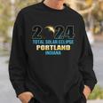 Portland Indiana Total Solar Eclipse 2024 Sweatshirt Gifts for Him