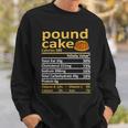 Pound Cake Nutrition Food Thanksgiving Costume Christmas Sweatshirt Gifts for Him