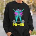 Pr Or Er Weightlifting Bodybuilding Workout Musclebuilding Sweatshirt Gifts for Him