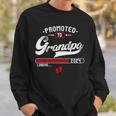 Promoted To Grandpa Est 2024 Loading Pregnancy Announcement Sweatshirt Gifts for Him