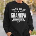 Promoted To Grandpa Est 2025 Fathers Day To New Papa Sweatshirt Gifts for Him