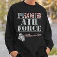 Proud Air Force Motherinlaw American Veteran Military Sweatshirt Gifts for Him