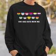 Proud Ally You Are Safe With Me Pride Month Lgbtq Sweatshirt Gifts for Him