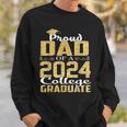 Proud Dad Of 2024 Graduate College Graduation Sweatshirt Gifts for Him