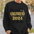 Proud Girlfriend Of A 2024 Graduate Graduation Family Sweatshirt Gifts for Him
