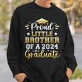 Proud Little Brother Of A 2024 Graduate Senior Graduation Sweatshirt Gifts for Him