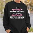 Proud Sister-In-Law Of Awesome Brother-In-Law Sweatshirt Gifts for Him