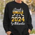 Proud Uncle Of A Class Of 2024 Graduate Senior Graduation Sweatshirt Gifts for Him