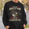 Proud Union Master Carpenter Worker Eagle American Sweatshirt Gifts for Him