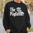 The Pugfather Pug Dad Father's Day Pug Lovers Sweatshirt Gifts for Him