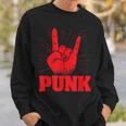 Punk Mohawk Punk Rocker Punker Black Sweatshirt Geschenke für Ihn
