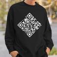 Qr-Code Einer Von Uns Beiden Ist Klüger Als Du Sweatshirt Geschenke für Ihn