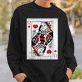 Queen Of Hearts Valentines Day Cool V-Day Couple Matching Sweatshirt Gifts for Him