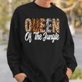 Queen Of The Jungle Zoo Birthday Safari Jungle Animal Sweatshirt Gifts for Him