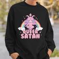 Queer Satan Baphomet Nicht-Binäre Geschlechtsflüssigkeit Queer Pride Sweatshirt Geschenke für Ihn