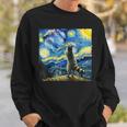 Raccoon Starry Night Classic Raccoons Howling At The Moons Sweatshirt Gifts for Him