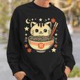 Ramen Cat Kawaii Neko Japanese Noodles Aesthetic Otaku Lover Sweatshirt Gifts for Him