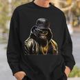 Rapper Gorilla I Retro Hip Hop I Gorilla Hip Hop Gangster Sweatshirt Geschenke für Ihn
