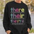 There Their They'reEnglish Grammar Teacher Sweatshirt Gifts for Him