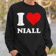 Red Heart I Love Niall Sweatshirt Gifts for Him