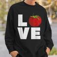 Red Tomato Gardener I Love Gardening I Tomato Sweatshirt Gifts for Him