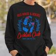 Red White And Boujee Vintage Cocktail Drinking 4Th Of July Sweatshirt Gifts for Him