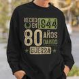 Regalo 80 Cumpleaños Hecho En 1944 80 Años Dando Guerra Camisa de entrenamiento Regalos para él
