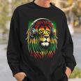 Reggae Lion Roar Rasta With Headphones Sweatshirt Gifts for Him
