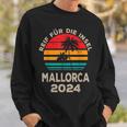 Reif Für Der Island Mallorca 2024 Palm Trees Sunset Outfit Sweatshirt Geschenke für Ihn