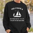 Rente Rentner Segler Segeln Kapitän Segelboot Sweatshirt Geschenke für Ihn