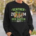 Rentner 2024 Der Garten Ruft Rente 2024 Sweatshirt Geschenke für Ihn