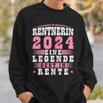 Rentnerin 2024 Eine Legende Geht In Rente Sweatshirt Geschenke für Ihn
